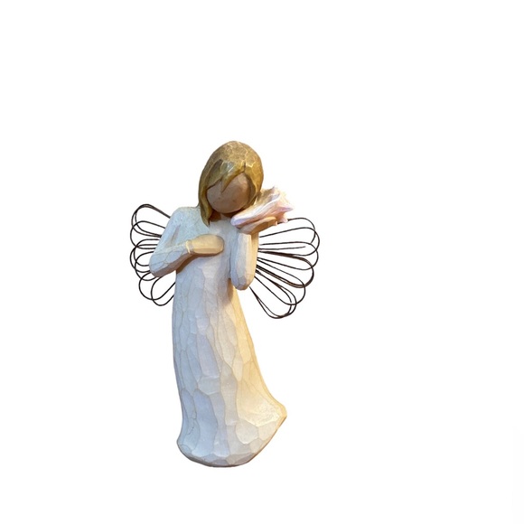 Willow Tree figurine Angel with conch shell “Thinking of You” by Susan Lordi - Picture 8 of 8